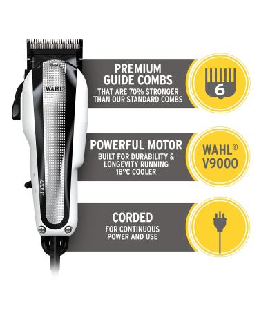 Wahl Icon Network Clippers - White & Chrome | Premium International Shipping | Best Price Online - Buy Online on GoSupps.com