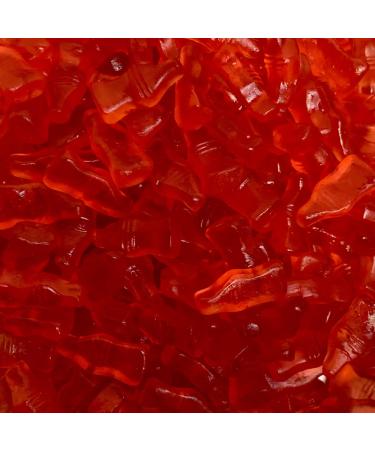 Rhubarb Gin Bottles 200g Treat Bag by The Gourmet Sweet Company