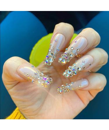 YHMQ DU 3792PCS White AB Rhinestones Kit for Crafts and Nail Art - Glass Diamonds with Tweezers and Picking Pen - 6 Sizes Included - Buy Online on GoSupps.com