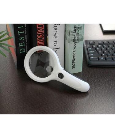 Portable Magnifier 15 Times Handheld Reading Optical LED Light 90MM Large Lens 30 Magnifier Full of Stars - Buy Online on GoSupps.com