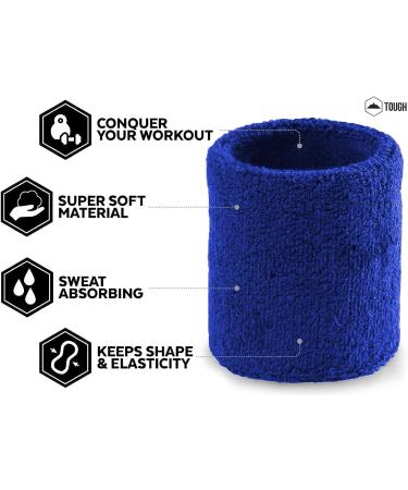 Sports Wristband - Workout Wrist Band  Wrist Sweat Bands for Men & Women - Sweat Bands for Wrists - Sweat Band Wristbands - Buy Online on GoSupps.com