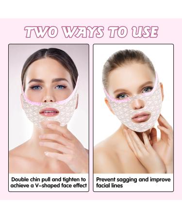 Chin Strap for Double Chin Reusable Chin Lifting Bands for Face Double Chin Remover Face Band for Lifting Sagging Skin - Buy Online on GoSupps.com