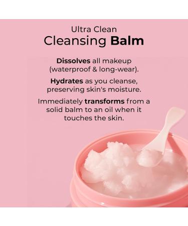 MCoBeauty - Everyday Ultra Clean Cleansing Balm - Nourishing Makeup Remover with Jojoba & Sunflower Oils - Cleans Waterproof Makeup & Impurities - Vegan Cruelty Free Cosmetics - Buy Online on GoSupps.com