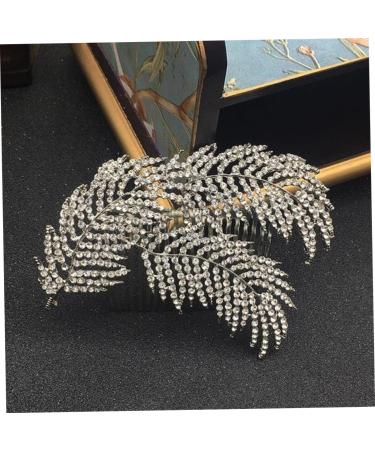 Didiseaon Bridesmaid Hair Comb Jeweled Hair Combs Rhinestone Headpiece Wedding Hair Comb Photography Props Silver Headpiece Tiara Hair Accessories Rhinestones Hair up - Buy Online on GoSupps.com