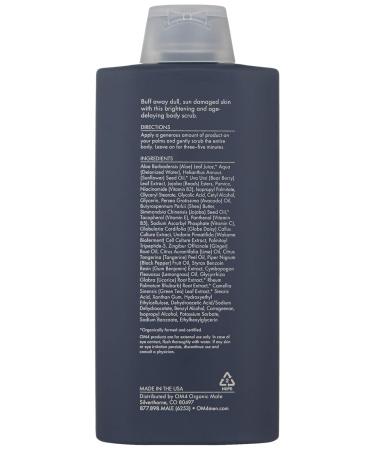 OM4 Renew Lime Ginger Glycolic Brightening Body Scrub - Men's Exfoliating Body Care with Vitamin C for Radiant Skin - Buy Online on GoSupps.com