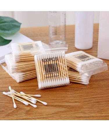 Ba30DEllylelly 100% Soft Bag Wooden Double-Headed Cotton Swabs | Best Sanitary Beauty & Makeup Swab Sticks for Global Shipping - Buy Online on GoSupps.com