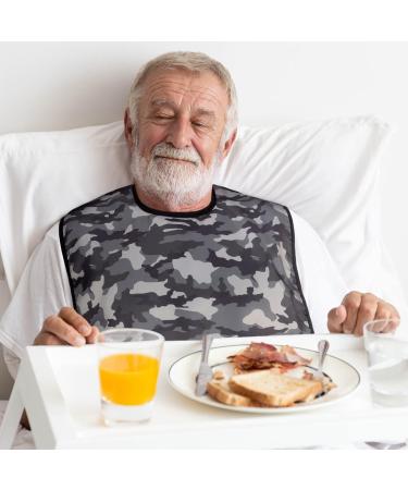 Classic BIB Designs - Washable Clothing Protection for Adults | Unisex Gray Camouflage - Buy Online on GoSupps.com