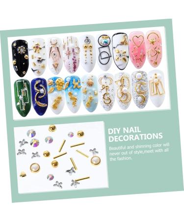 POPETPOP Calcomanias Para U as 18 Boxes Nail Art Accessories Nail Rhinestones Nail Art Stickers Nail Art Decoration Moon Heart Nail Art Nail Monomer Dish Nail Supplies Plastic Manicure - Buy Online on GoSupps.com