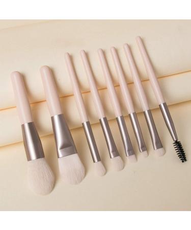 MABSSI 8 Pieces Mini Makeup Brushes Soft Portable Tiles Set Eye Shadow Foundation Concealer Blush Travel Makeup Brushes Set Color - Buy Online on GoSupps.com