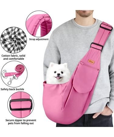Buy Cuby Dog Carrier Pocket Adjustable Sling for Small & Medium Dogs Cat Pocket with Kifcos Shoulder Strap Safety Belt for Walks - Stylish & Functional - Buy Online on GoSupps.com
