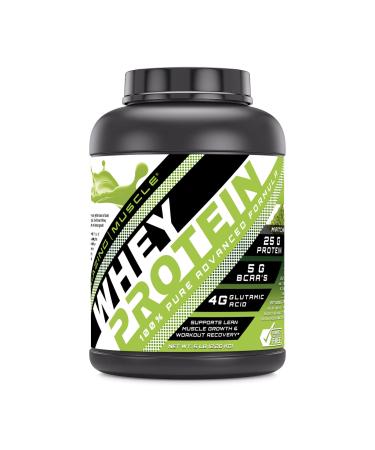 Amazing Muscle 100% Whey Protein Powder *Advanced Formula with Whey Protein Isolate as a Primary Ingredient Along with Ultra Filtered Whey Protein Concentrate (Japanese Matcha 5 Lb)