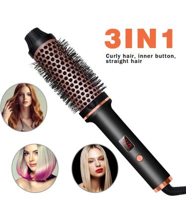 Hair Straightening Comb - Hair Styling Brush Adjustable Heat for Quick Styling | Sleek Straightener and Curler for Effortless Hair Transformation Travel-Friendly Tool for Female Women Girls - Buy Online on GoSupps.com