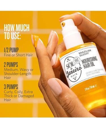Brazilian Glossy Hair Oil - Nourishing Formula for Silky Smooth Hair - Buy Online on GoSupps.com