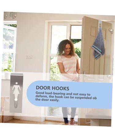 STOBAZA Hole Hooks 1 Pair Hook up Kitchen Cabinet Decor Shower Robe Hooks Hanging Storage Hooks Rearview Mirror Hangers 12.3x4cm As Shown - Buy Online on GoSupps.com