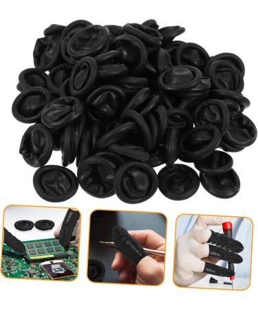 Buy FRCOLOR 200pcs Rubber Finger Stalls | Multi-Function Finger Protectors & Covers - Portable Replaceable Medium Black Finger Cots for eCommerce International Shipping - Buy Online on GoSupps.com