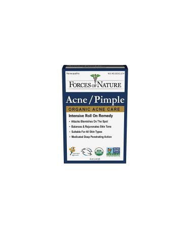 Organic Acne Treatment | Forces of Nature - Non-GMO, Cruelty-Free, Clear Skin Solution, 0.14 Fl Oz - Buy Online on GoSupps.com