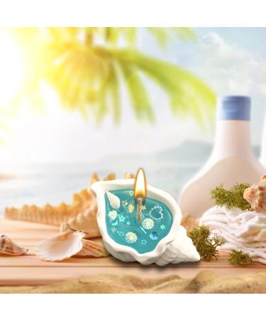 Ocean Theme Conch Shell Candle Handmade Natural Scented Candles Conch Shell Soy Wax Gel Candle Decorative Candles Prefect for Meditation Stress Relief Mood Boosting Bath Yoga (B)