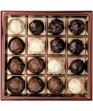 Maxim's de Paris Fine French Imported Chocolate | Square Tin of 16 Assorted Rochers | Assortment of Milk Dark and White Chocolates from France. - Buy Online on GoSupps.com