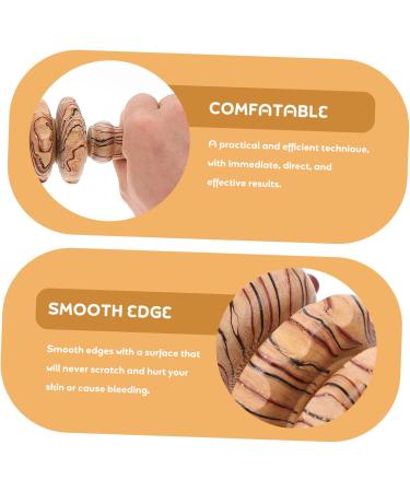 Minkissy 4-Piece Wooden Massage Tool Set - Portable Body Roller & Unicorn Headband for Fitness & Relaxation - Buy Online on GoSupps.com