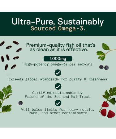 Adapt Naturals Omega 3 Fish Oil Supplement with Bioavailable Curcumin & Black Seed 1500mg Fish Oil EPA DHA Omega 3 Fatty Acids to Support Joints Muscles & Heart | Unflavored - 30 Days Supply 30 Count (Pack of 1) - Buy Online on GoSupps.com