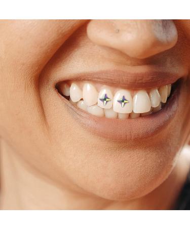 5pcs Star Tooth Gem Kit - Professional Tooth Jewelry for Women & Girls - Colorful Tooth Ornaments with Storage Box by Healvian - Buy Online on GoSupps.com