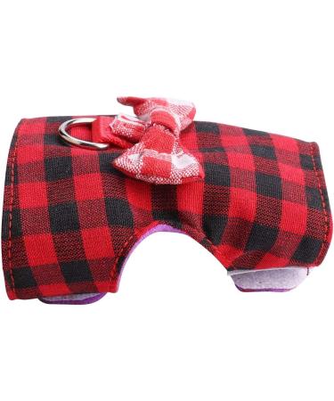 Pet Rabbit Traction Rope Pet Small Animal Bunny Hamsters Harness Chest Strap Red Grid + Blue Stripes 2 Pieces(XS) - Buy Online on GoSupps.com