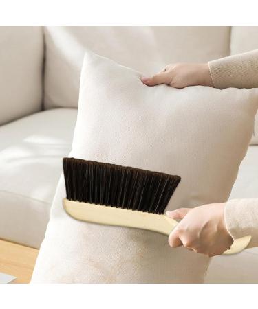 Shakven Dusting Brush for Cleaning Soft Dust Brush | Hand Brushes Small Broom Long Wooden Handle for Car Bed Furniture Clothes - Buy Online on GoSupps.com