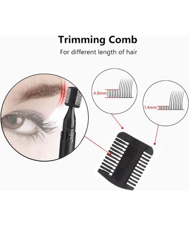 ComeHome Unisex Eyebrow Trimmer - Battery Operated Electric Razor for Women Facial Hair Removal Mustache & Peach Fuzz - Buy Online on GoSupps.com