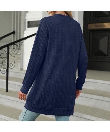 Gefomuofe Cardigan Women's Long Cardigan Lightweight Loose Cardigan Long Cardigan Women's Lightweight Loose Casual Cardigan Sun Protection Shirt Holiday Beach Blouse XXL Navy - Buy Online on GoSupps.com