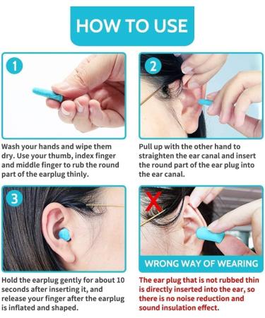 Lysian Ultra Soft Foam Earplugs 60 Pairs - 38dB SNR for Sleeping, Travel, Shooting - Lake Blue - Buy Online on GoSupps.com