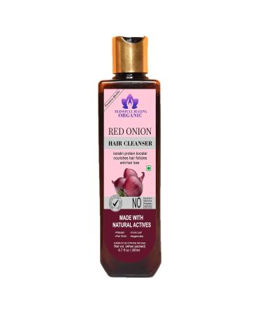 Blessfull Healing Organic Red-Onion Hair Cleanser | Shampoo 200 ML (Packing May Vary)