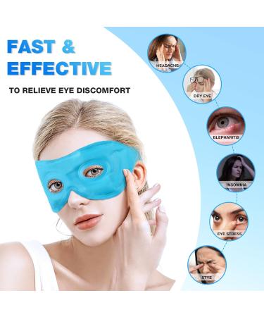 Dukuseek Reusable Gel Cooling Eye Mask for Puffy Eyes | Hot Cold Therapy for Migraine Headache, Dark Circles, Dry Eyes | Sinus Pain Relief | Ice Eye Mask - Buy Online on GoSupps.com