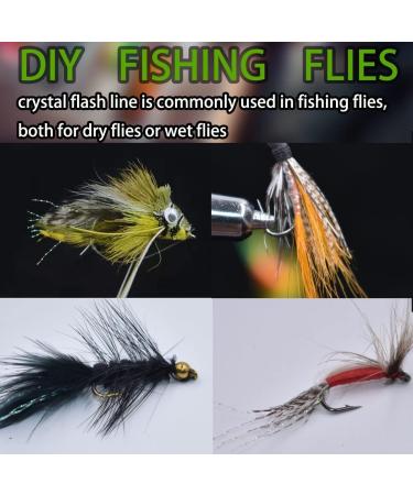 Buy 10/12 Packs of Multiple Colors Crystal Flash Line for Fly Fishing & Tying | International Shipping Available - Buy Online on GoSupps.com