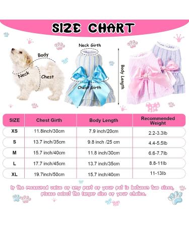 Summer Princess Pet Dress Set for Small Dogs - 4 Pieces Dog Tutu Skirt Apparel for Chihuahua, Yorkies, Puppies - Cute Girl Puppy Clothes and Outfits - Buy Online on GoSupps.com