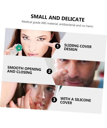 Homsfou 2er Box Invisible Pocket Colored Contact Lens Container - Cute Travel Holder for Eye Lenses - Pink Organizer Case - Buy Online on GoSupps.com