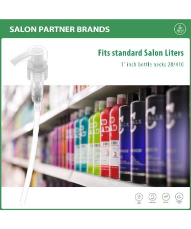 Bar5F 1 Liter Shampoo/Conditioner Dispenser Pump - 28mm Neck Size, Adjustable Height - Natural (Clear) - Pack of 1 - Buy Online on GoSupps.com