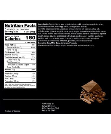 Proti-Thin Choc-A-Lot Chip Protein Bar 15g Protein Low Carb Diet Bar Low Fat No Gluten Ingredients 7 Bars/Box Choc-O-Lot Chip - Buy Online on GoSupps.com