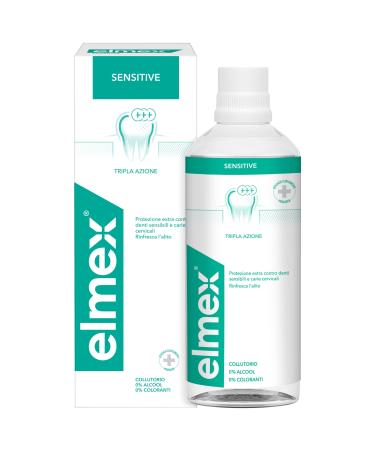 elmex Sensitive mouthwash for sensitive teeth 400 ml - Buy Online on GoSupps.com