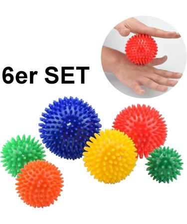 Igelball 6er Set Versatile Massage Balls for Feet Neck & Back | Self-Massage Therapy in Various Sizes - Buy Online on GoSupps.com