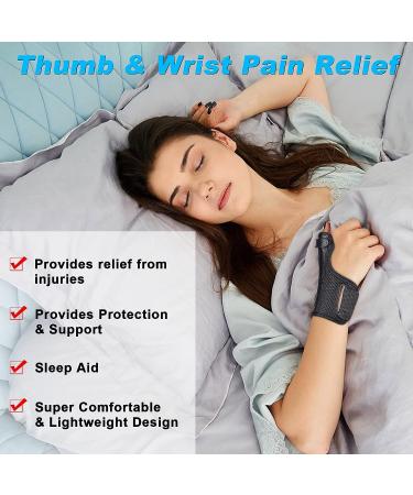 KSTONE Thumb Brace Splint - Adjustable Breathable Wrist Support for Carpal Tunnel, Arthritis, Tendonitis - Pain Relief & Injury Prevention - Small Black - Buy Online on GoSupps.com