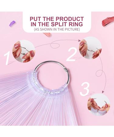 100 Pieces Nail Art Tips Rings - Transparent Display Sticks for Salon & Beginners | DIY Nail Art & Perfect Christmas Gifts for Women - Buy Online on GoSupps.com