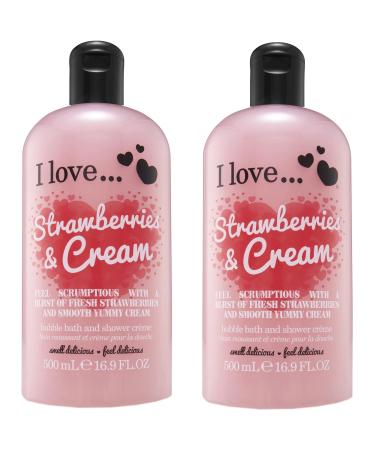 I Love Classic Strawberry Shower Gel (2-pack) 2-Pack (Strawberry) - Buy Online on GoSupps.com