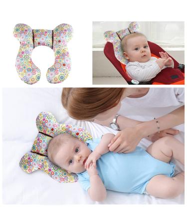 Gudong Baby Travel Pillow - Soft Head & Neck Support for Car Seats | Ideal for 0-1 Year Olds (Flower Design) - International Shipping Available - Buy Online on GoSupps.com