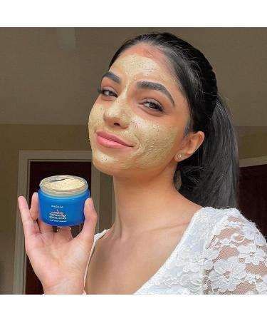 AAVRANI Glow Activating Exfoliator - Turmeric Face Mask with Raw Honey, Jojoba, and Neem - Clay Mask for Acne & Dark Spots - 3.4 Fl Oz - Buy Online on GoSupps.com