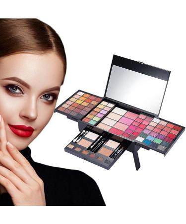 Professional Eyeshadow - Full Makeup 90 Colors Waterproof Eyeshadow - High Pigmentation Concealer Powder Face Blush - Buy Online on GoSupps.com