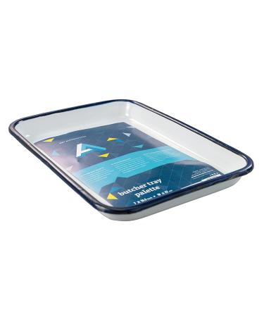 Art Alternatives Enamel Butcher Tray - 7x10.5 inches, White - Buy Online on GoSupps.com