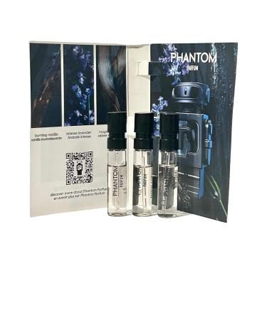 Paco Rabanne PHANTOM PARFUM MEN spray vial perfume 1.5 ml / 0.05 fl oz - Set of 3 - Buy Online on GoSupps.com