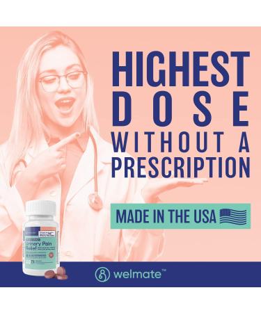 WELMATE UTI Comfort & Gut Health Essentials: Urinary Pain Relief Phenazopyridine 99.5mg (72 Ct) & Bifidobacterium Probiotic (200 Ct) | Complete Urinary and Digestive Support Package - Buy Online on GoSupps.com