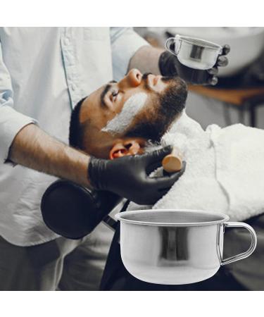 Premium 5pcs Stainless Steel Shaving Soap Bowls - Durable Shaving Mugs with Handle for Home & Barber Shop - Buy Online on GoSupps.com