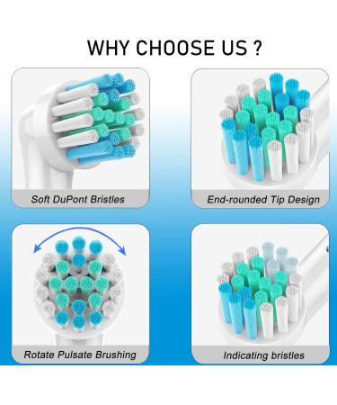 Professional Oral B Braun Compatible Toothbrush Heads - Medium Soft Dupont Bristles | Precision Clean Brush Refills - Buy Online on GoSupps.com